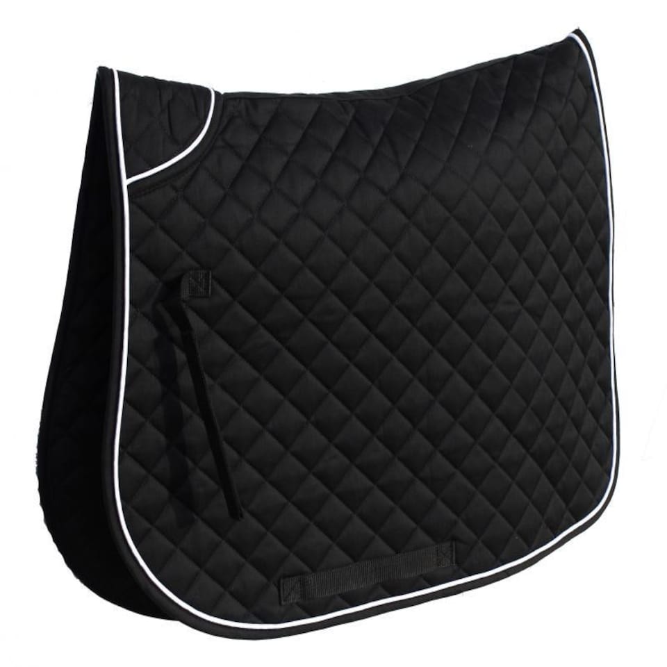 image 1 of Rhinegold Twin Bound Saddle Cloth Black | Size: Cob
Colour: Black