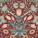 image 2 of Pomegranate Grove Wallpaper in Rich Red Multi