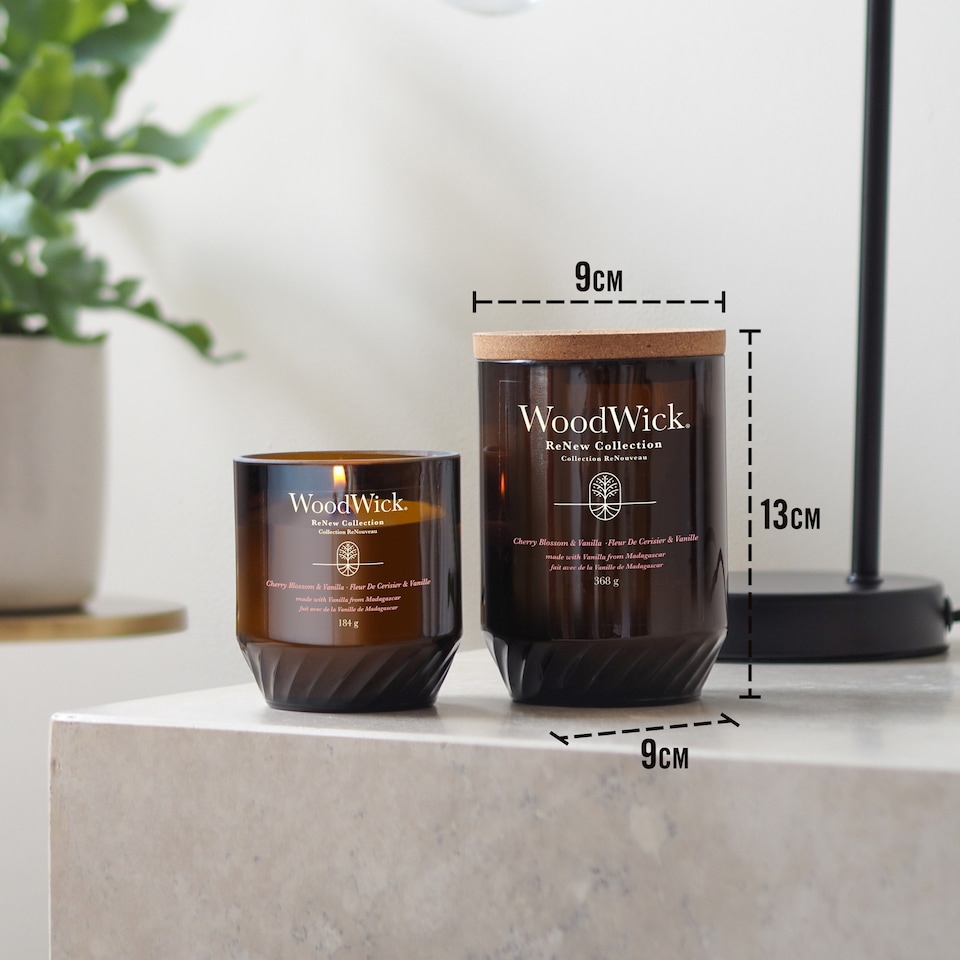 image 1 of WoodWick - Large Renew Candle - Black Currant & Rose