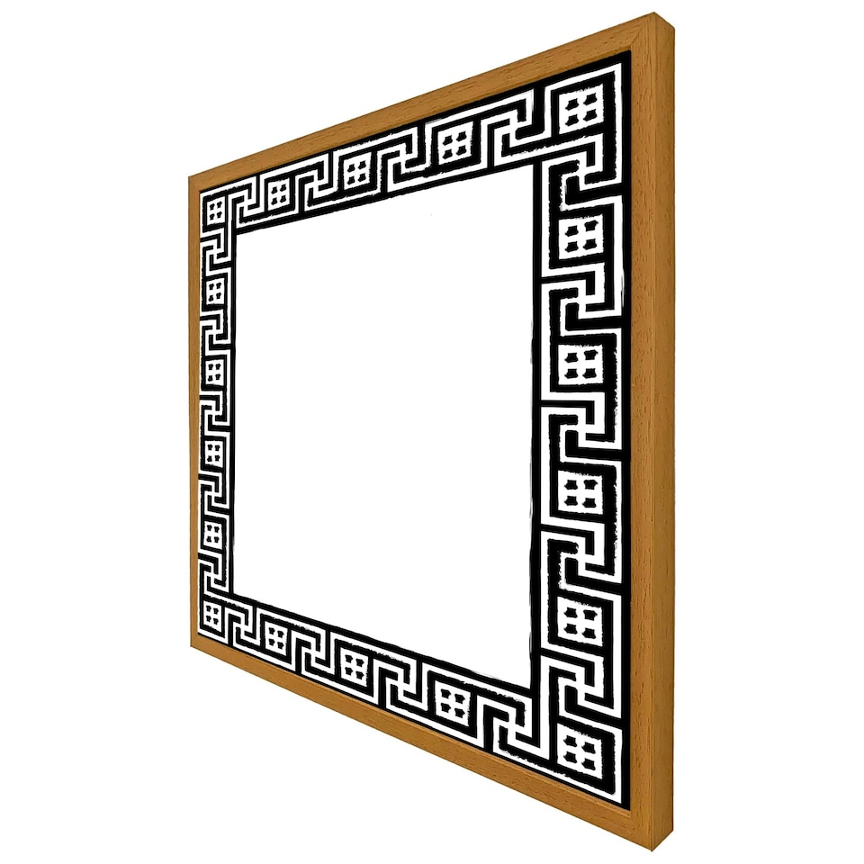 image 1 of Greek traditional meandor (Picture Frame) Brown | Oak | XL