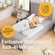 image 5 of Toddler Potty Training Bed Pad with Tucks - Soft Waterproof Bedwetting Pee Protector Mat for Kids - Multi-Layer Non-Slip Washable Absorbs Up to 2000ml 90 x 85cm White | Explorer | Single