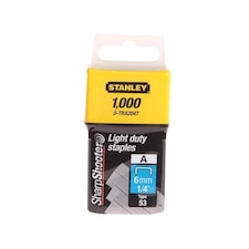 Stanley Hand Tools Tra2 Light-duty Staples - Multi Colour - 6mm
