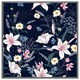 image 4 of Tropical white & pink flowers (Picutre Frame) White | M