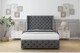 image 1 of Sloomy Luthor Armour Coniston Divan Bed With Mattress 2 Drawers Footend With 54" Wingback Headboard & 12" Matching Footboard 4'6 Double | Grey | Armour | Double | 1