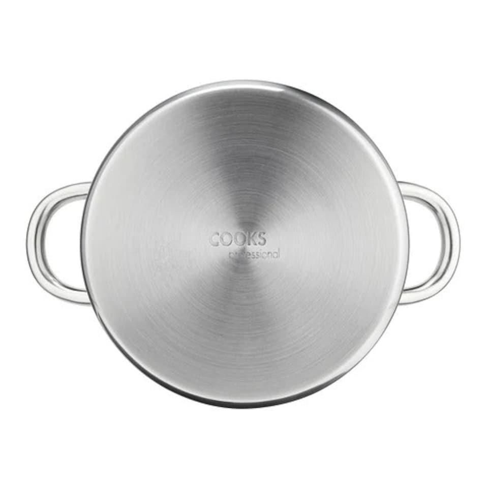 image 1 of Cooks Professional 3 Tier Stainless Steel Steamer Pan - Suitable for All Hobs Inc Induction - Dishwasher Safe - 16cm Diameter