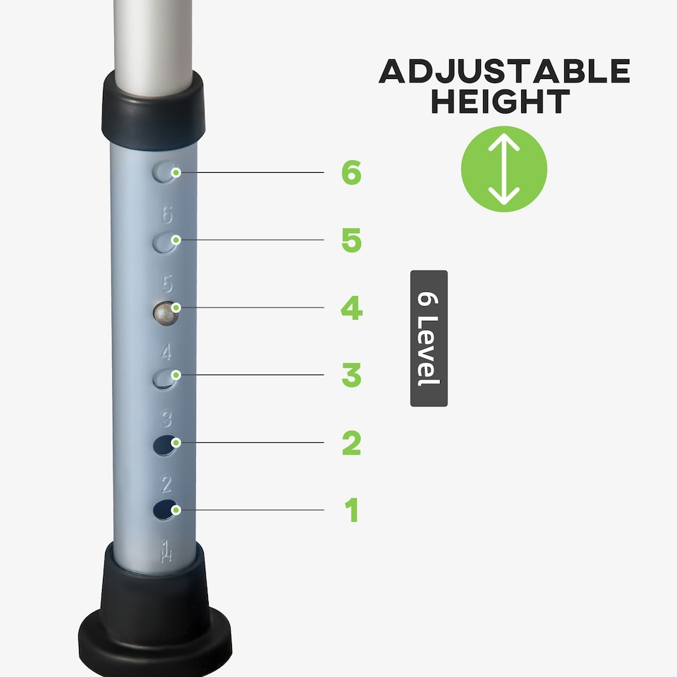 image 1 of HOMCOM Shower Stool for Elderly Disabled Adjustable Shower Stool Green