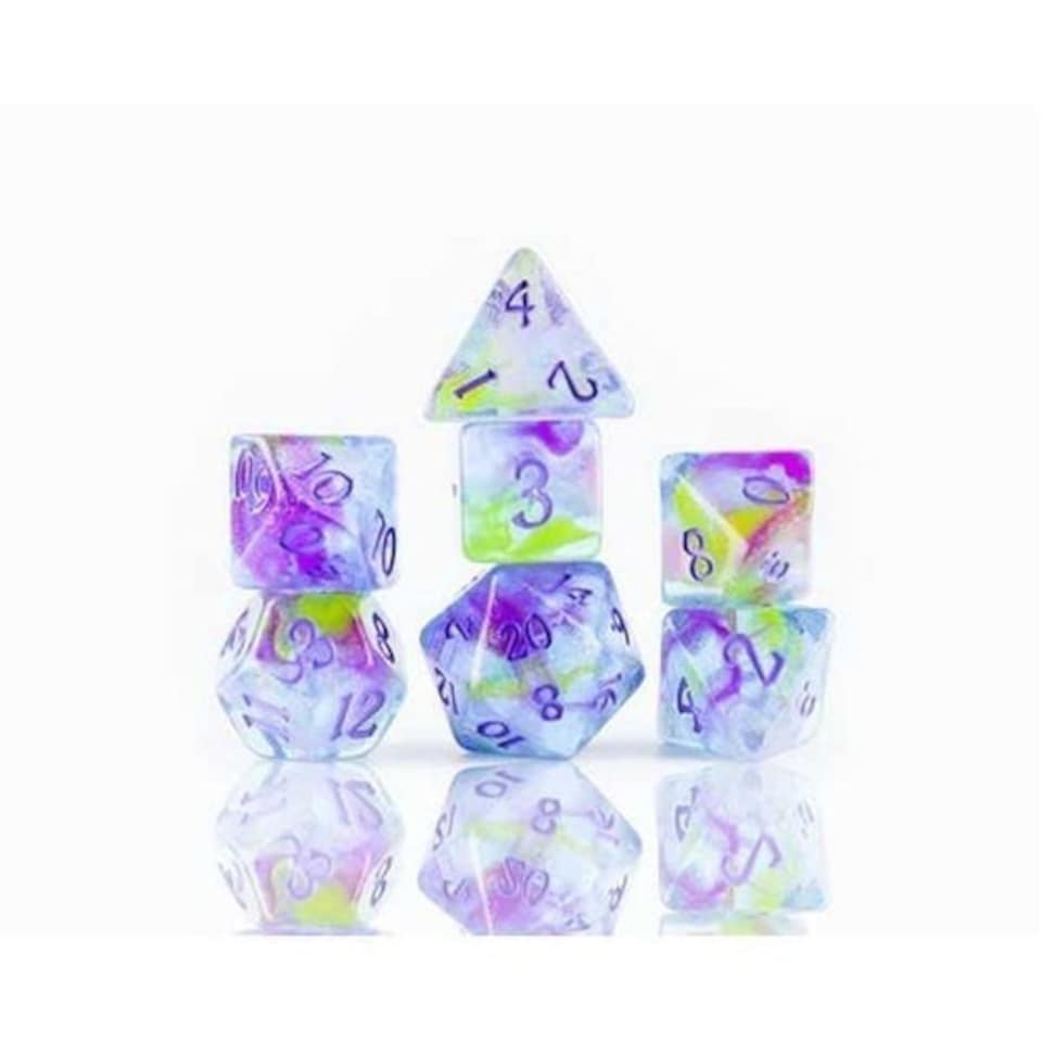 Watercolours Poly Set: Sirius Dice