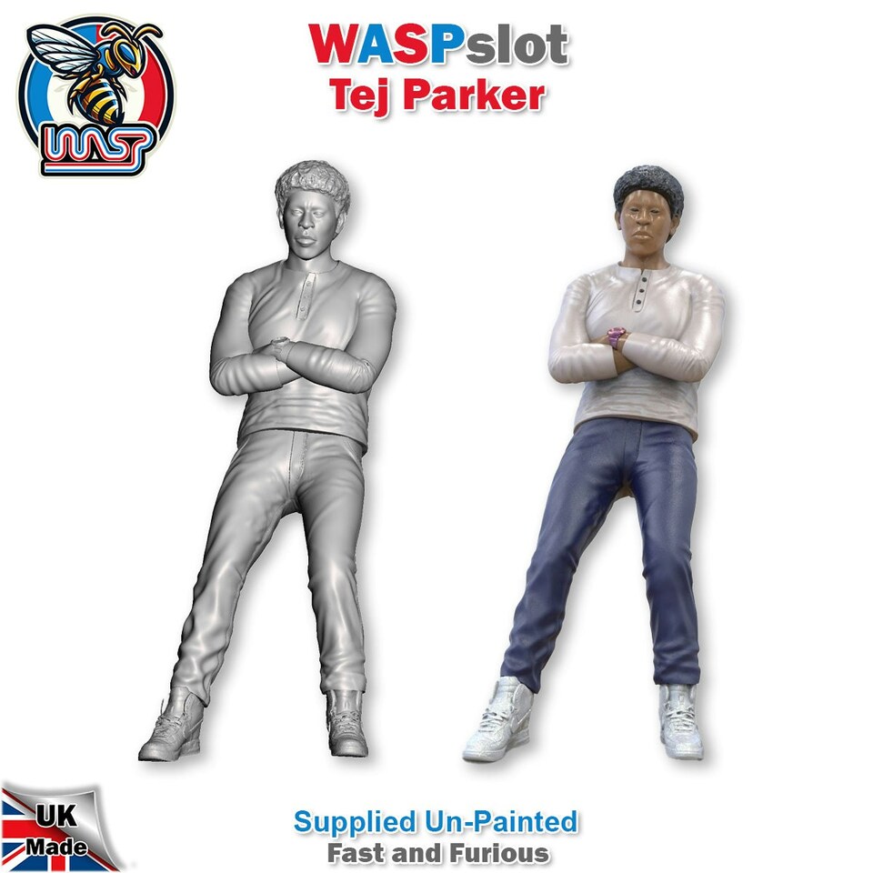 image 1 of Tej Parker Fast and Furious Unpainted Figure 1:24 Scale Wasp TP 24