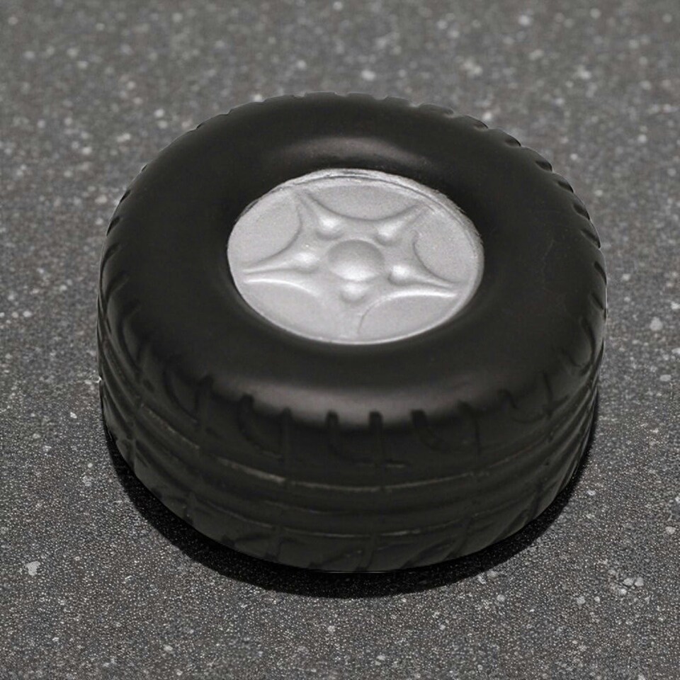 image 1 of SPORTGIFTZ Racing Car Stress Wheel | Relieve Tension & Improve Focus | Ideal for Rugby Enthusiasts & Athletes | 7cm | Black