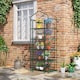image 2 of Outsunny Mini Greenhouse Outdoor Flower Stand PVC Cover Portable