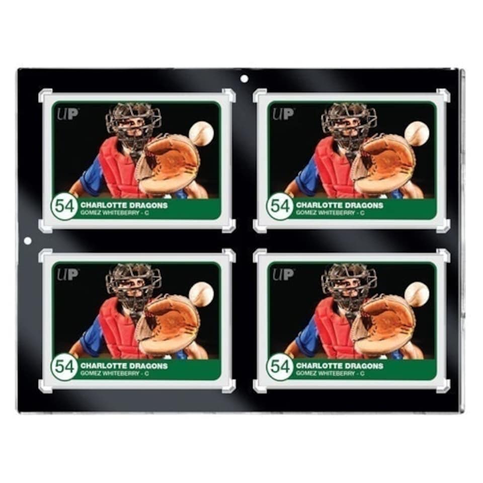 Ultra PRO - 130pt 4-Card Black Border UV ONE-TOUCH Magnetic Holder