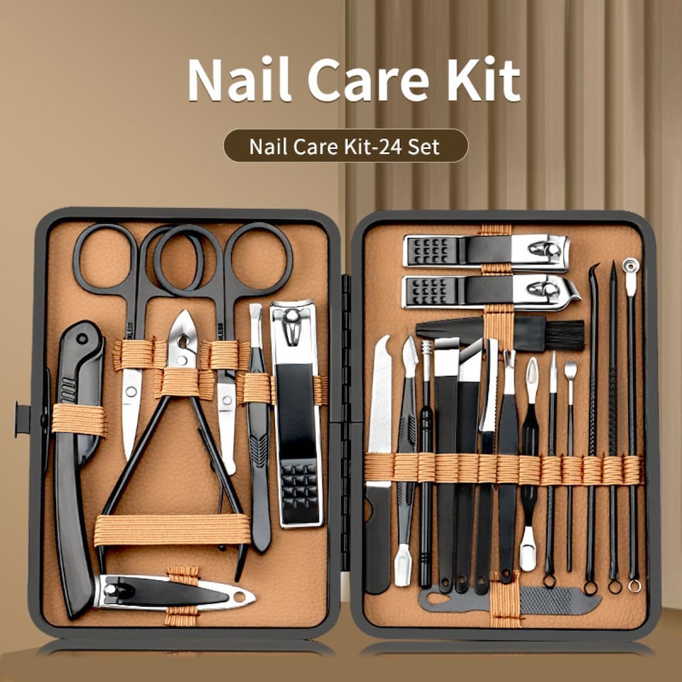 image 1 of 24-Piece Stainless Steel Manicure and Pedicure Set