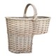 image 1 of Antique Wash Finished Stair Basket | Grey | Grey