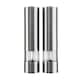 image 3 of Cooks Professional Electric Salt & Pepper Mill Set with Bamboo Base | Adjustable Grind Settings | Simple One-Button Operation | Stainless Steel / Bamboo