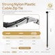 image 2 of 100 Pcs 100mm x 2.5mm Strong Black Nylon Plastic Cable Ties Zip Tie Wraps organizer | Black