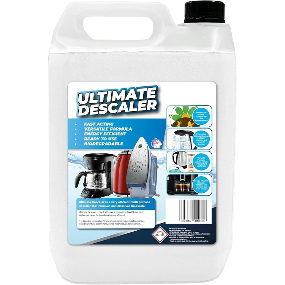 image 1 of 2 x Fast Acting 5 Litre Multipurpose Liquid Limescale Descaler For Kettles & Irons