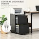 image 4 of Vinsetto Lockable File Cabinet w/ Adjustable Hanging File Folder