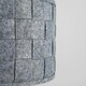 image 1 of ValueLights Monza Grey Ceiling Pendant Shade and B22 GLS LED 6W Warm White 3000K Bulb