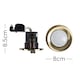 image 3 of ValueLights 6 Pack Fire Rated Antique Brass GU10 Recessed Ceiling Downlights Spotlights