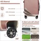 image 6 of Alivio Lightweight Hard Shell ABS Luggage Suitcase Set (Rose Gold) Gold | Rose Gold | Large