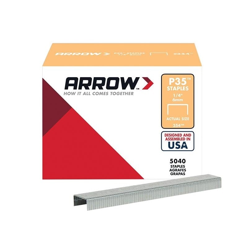 Arrow P35 Staples - Multi Colour - Box 5040 - 6mm - 1/4in