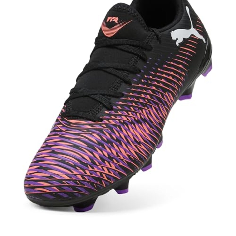 image 1 of Puma Unisex Future 8 Play Firm Ground/Artifical Ground Football Boots, Black- White-Glowing Red, 12 UK