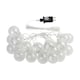 image 1 of Eglo Partaj LED 4.5 Meter White Transparent Outdoor Fairy Lights Black