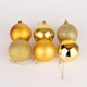 image 4 of 50mm/12Pcs Christmas Baubles Shatterproof Gold,Tree Decorations