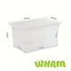 image 7 of Wham Crystal 5 x 60L Stackable Plastic Storage Boxes with Lids Clear | Clear