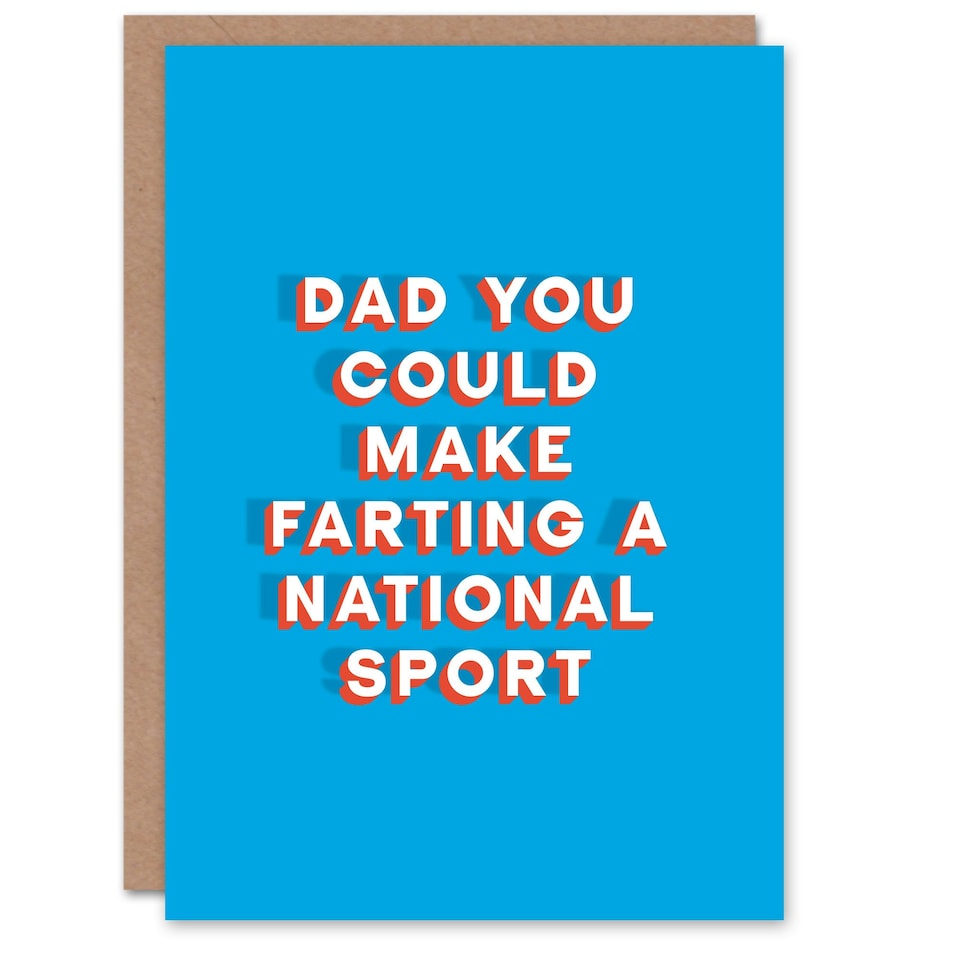 image 1 of Could Make Farting National Sport Fun Fathers Day Dad Card