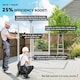 image 3 of Outsunny 9'x6' Galvanised Metal Garden Shed Tool Storage Shed for Patio Green