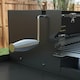 image 6 of Outsunny Charcoal Spit Roasting Machine w/ 3-Tier Grill Grate & Foldable Shelves