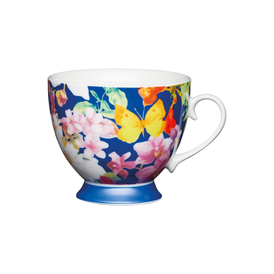 image 1 of KitchenCraft China Blue Butterfly Mug | Multi | 1