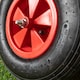 image 6 of Replacement 13" x 3" Pneumatic Garden Wheelbarrow Wheel With Axle