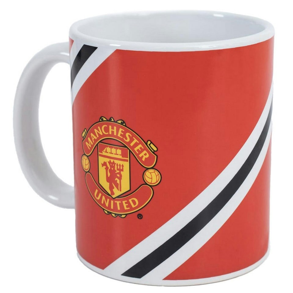 image 1 of Manchester United FC Core Stripe Mug - Red/Black/White - One Size (UTTA12740)