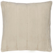 Furn Empress Faux Fur Feather Filled Cushion Cream | 55 cm x 55 cm