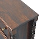 image 5 of Artisan Furniture Solid Wood Spindle Winewood Chest, Brown,3 Drawers