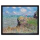 image 1 of Claude Monet Cliff Walk At Pourville Home Decor 12x16" Framed Wall Art Print