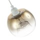 image 3 of Modern Polished Gold and Clear Glass Circular Pendant Lighting Shade | Gold | Gold | 1