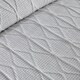 image 3 of Serene Crinkle Stripe Duvet Cover Set White