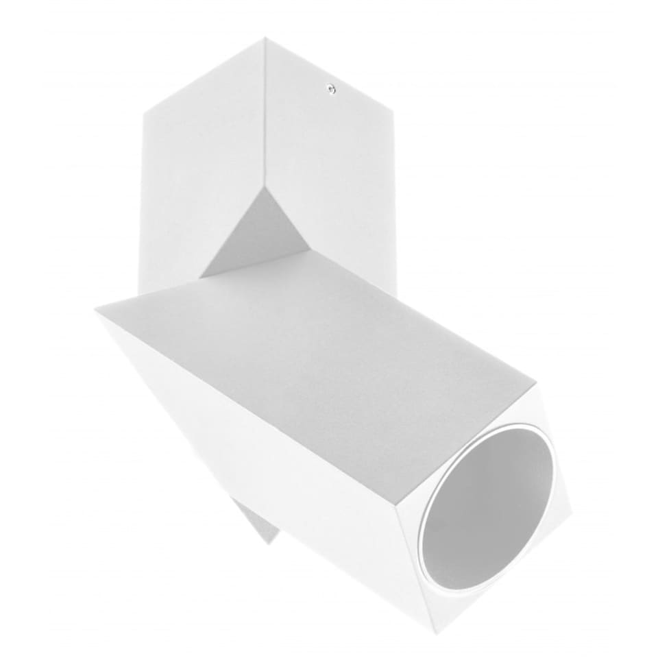 image 1 of CGC ARIES White Adjustable Surface Mount Rectangular GU10 Ceiling Spotlight White