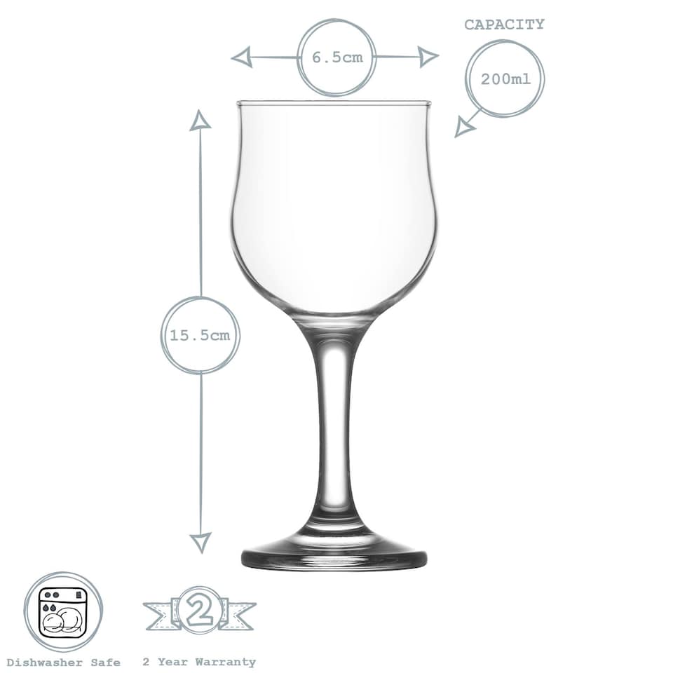 image 1 of LAV Nevakar White Wine Glasses - 200ml - Clear