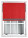 image 3 of FURNISHED Thermal Blackout Roller Blinds with Glitter Edge - (W)85cm x (L)165cm | Red | Red | (W) 85cm x (L) 165cm