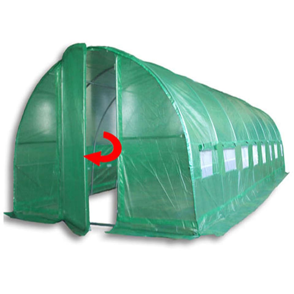 image 1 of 8m x 3m (27' x 10' approx) Pro+ Polytunnel Greenhouse - Green