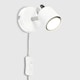 image 1 of ValueLights Benton Pair of White Indoor Wall Spotlights & Bulb White