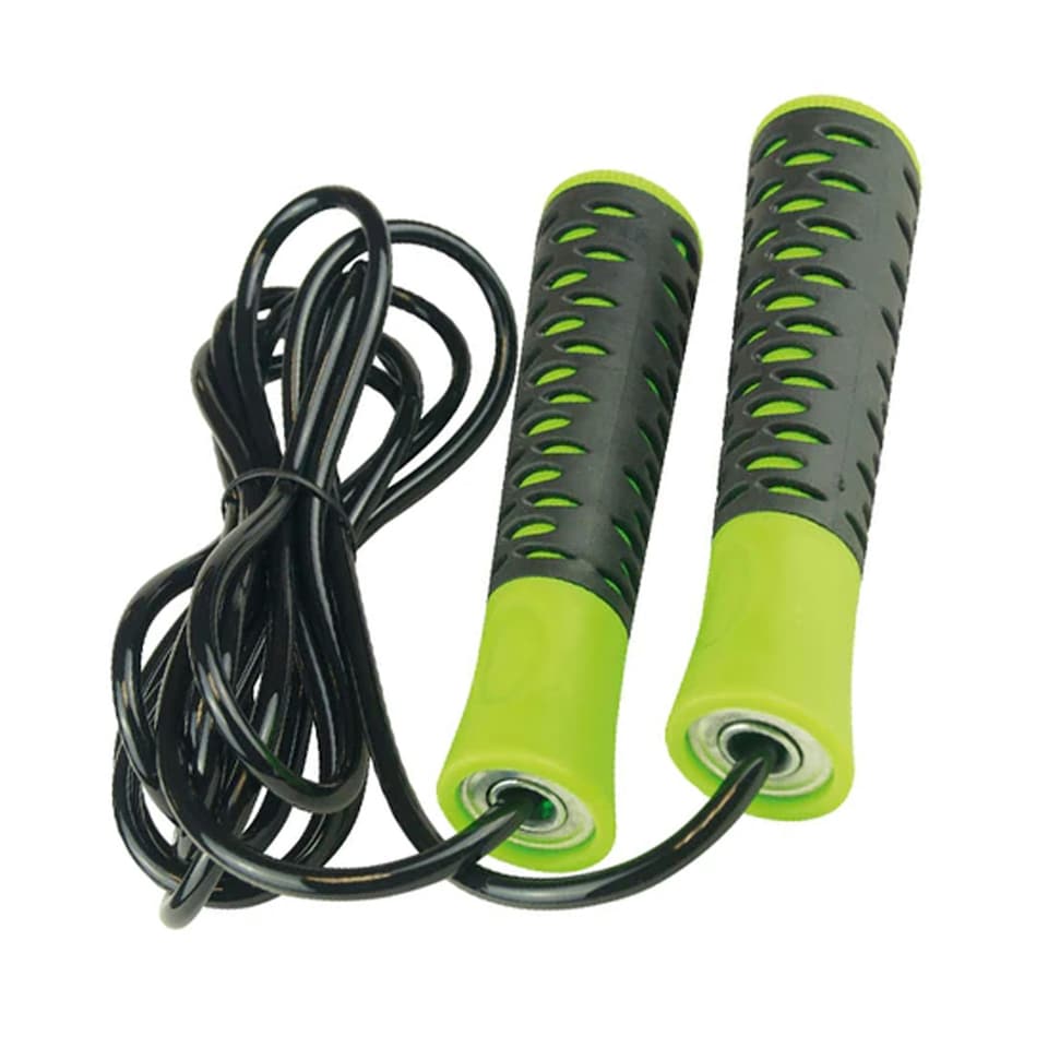 image 1 of Urban Fitness Skipping Rope - Black/Green - 2.8m