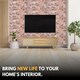 image 6 of NOVECRAFTO Brick & Stone Effect 3D Wall Panels (96cm x 48cm) DIY PVC Plastic Cladding Panels