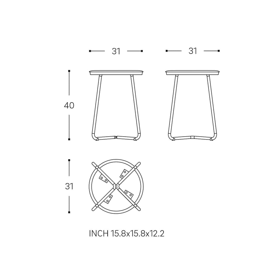 image 1 of COSMIC Multi Functional Stool,Small Side Table, Green, Geyser Collection