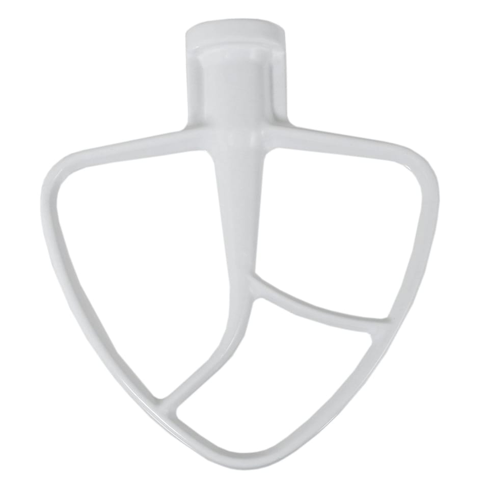 image 1 of SPARES2GO Flat Edge Beater 5K5THCB K45B Type for KitchenAid 4.3 4.7 4.8 L Tilt Head Stand Mixer K45 K45SS KSM75 KSM90 KSM95
