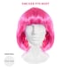 image 7 of Adults Hot Pink Bob Wig – Bright Fancy Dress Hairpiece for Parties & Costumes Pink | One Size